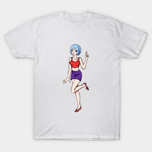 crypto - NFT - manga girl – Kryptine - [Kryptine 1] [1111000] T-Shirt